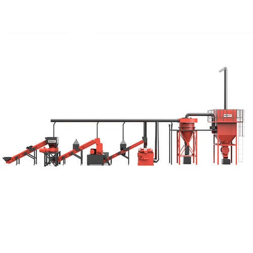 Ligne de recyclage de métaux - ERS series - ENERPAT AMERICA - séparation de métaux / par broyage / sur ligne de process
