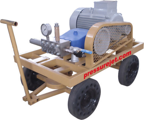 Pompe à eau - PressureJet Systems Pvt. Ltd. - entraînée par moteur / industrielle / de test de pression hydrostatique