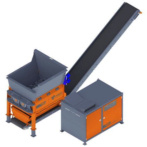 Déchiqueteur primaire - TITAN 950 e-pu / d-pu - ARJES - Recycling Innovation - à 2 arbres / pour le bois / papier
