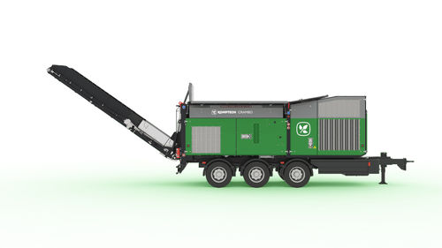 Déchiqueteur à 2 arbres - CRAMBO - Komptech - pour le bois / pour les déchets verts / mobile