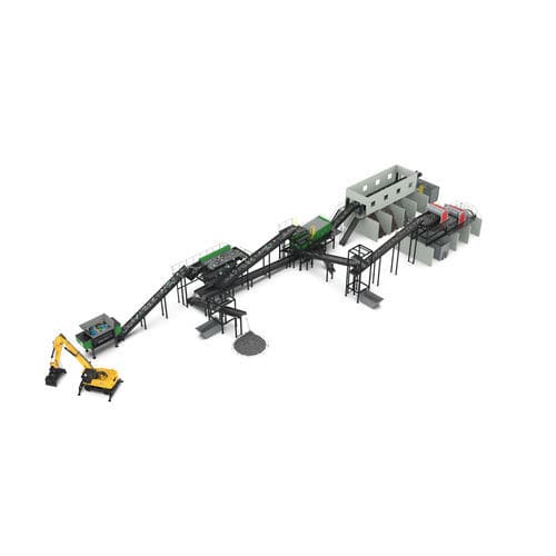 Crible de tri - Komptech - de process / stationnaire / pour déchets