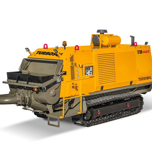 Pompe à béton sur chenilles - TB 140C - TURBOSOL PRODUZIONE SRL - pour chantier / pour tunnel