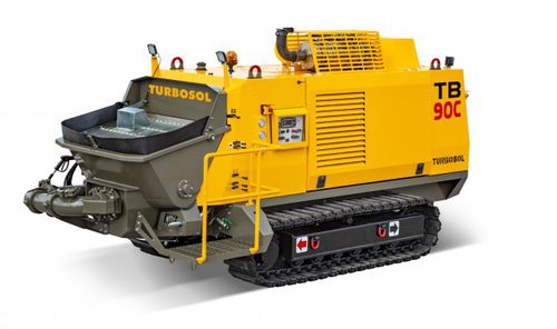 Pompe à béton sur chenilles - TB 90C - TURBOSOL PRODUZIONE SRL - pour chantier / diesel