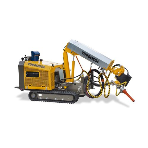Machine à projeter béton - TSR7 - TURBOSOL PRODUZIONE SRL - à chenilles