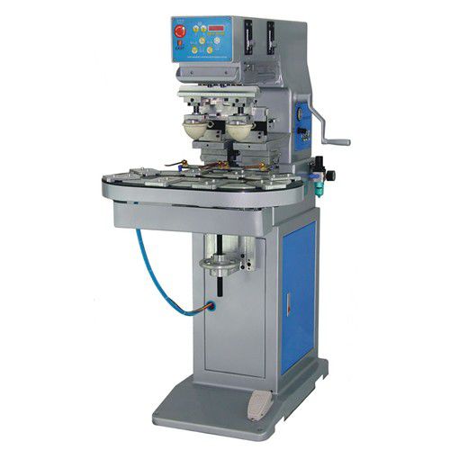 Machine de tampographie à encrier fermé - S2-250C/8T - LC Printing Machine Factory Limited - semi-automatique / à 2 couleurs / pour l'industrie du jouet