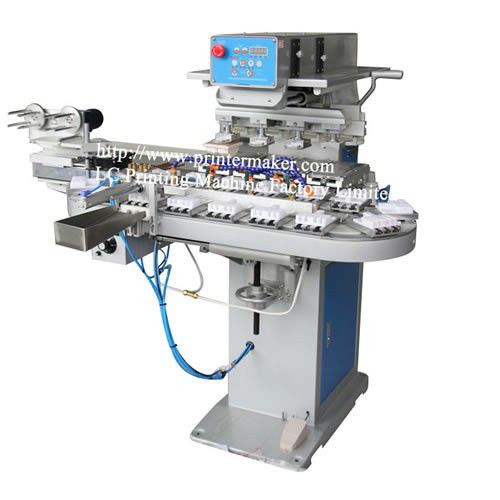 Machine de tampographie à encrier fermé - S4-250TAC - LC Printing Machine Factory Limited - à 4 couleurs / pour l'industrie du jouet / pour l'industrie électronique
