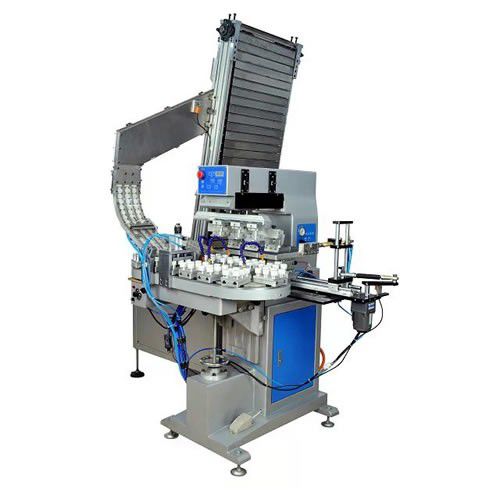 Machine de tampographie à encrier fermé - AP-600 - LC Printing Machine Factory Limited - automatique / à 2 couleurs / pour l'industrie du jouet