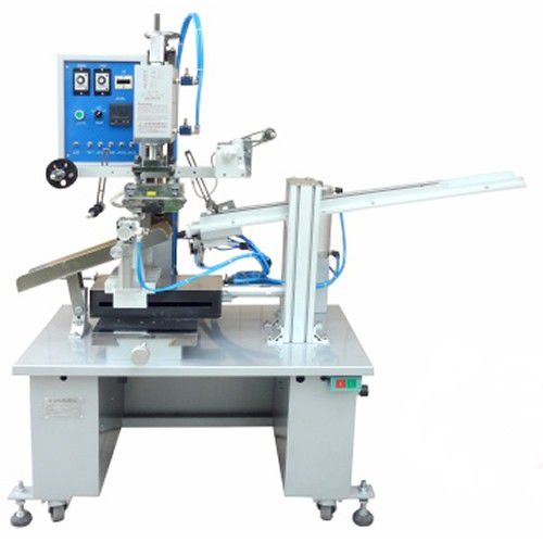 Machine de dorure à chaud électropneumatique - 6BC-150-Caps - LC Printing Machine Factory Limited - pour grande surface d'impression / avec alimentation automatique / pour cuir
