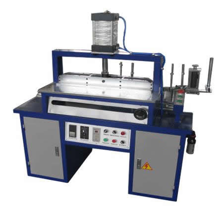 Machine de dorure à chaud électropneumatique - HS-BB150 - LC Printing Machine Factory Limited - pour grande surface d'impression / avec alimentation automatique / pour cuir