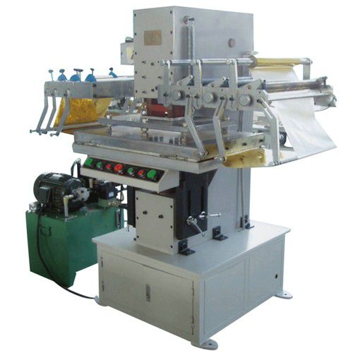 Machine de dorure à chaud électropneumatique - H-TC-60T - LC Printing Machine Factory Limited - pour grande surface d'impression / avec alimentation automatique / pour cuir