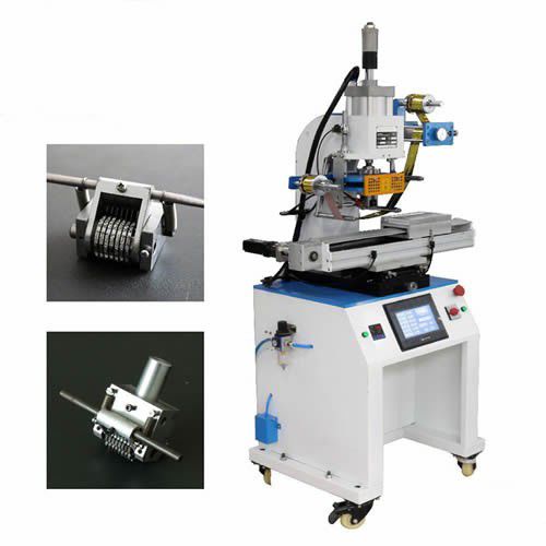 Machine de dorure à chaud électropneumatique - HS-819 - LC Printing Machine Factory Limited - pour grande surface d'impression / avec alimentation automatique / pour cuir