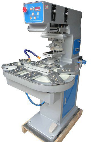 Machine de tampographie à encrier fermé - P1-250C/8T - LC Printing Machine Factory Limited - rotative
