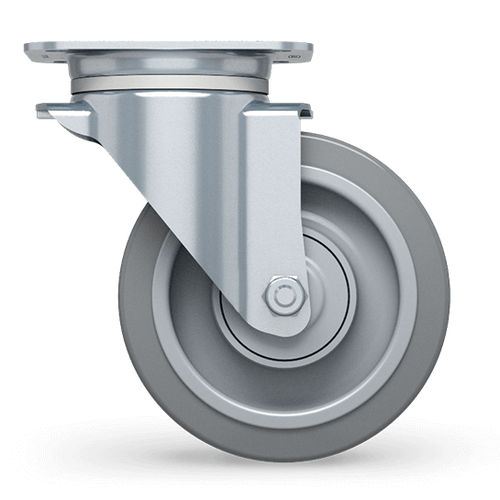 Roulette pivotante - ALPHA - TENTE ® - à platine / avec frein / industrielle