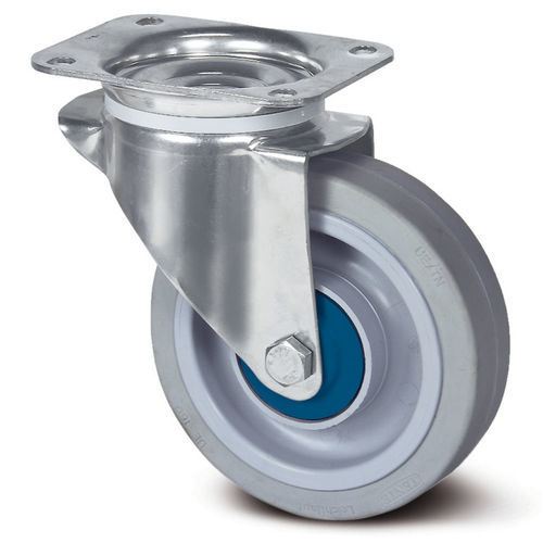 Roulette pivotante - Alpha stainless - TENTE ® - à platine / double / non marquante