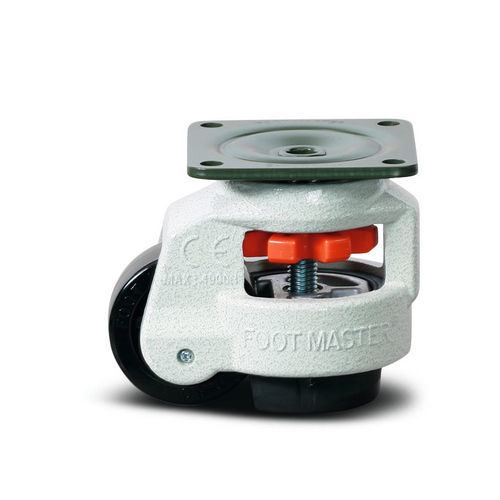 Roulette pivotante - Foot Master series - TENTE ® - à platine / à pulvérulents / en aluminium