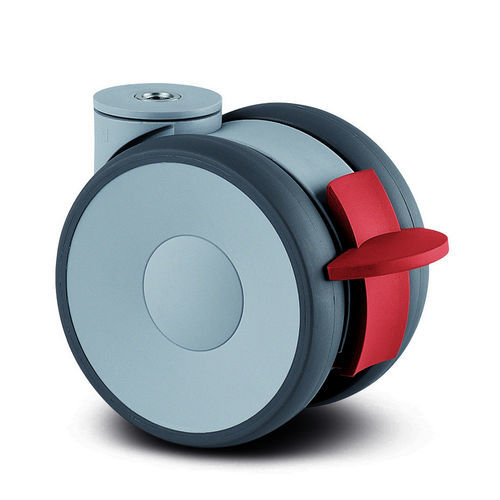 Roulette pivotante - 5940UAP100P30-10 LH RAL9002 - TENTE ® - à platine / en polyamide / en polyuréthane