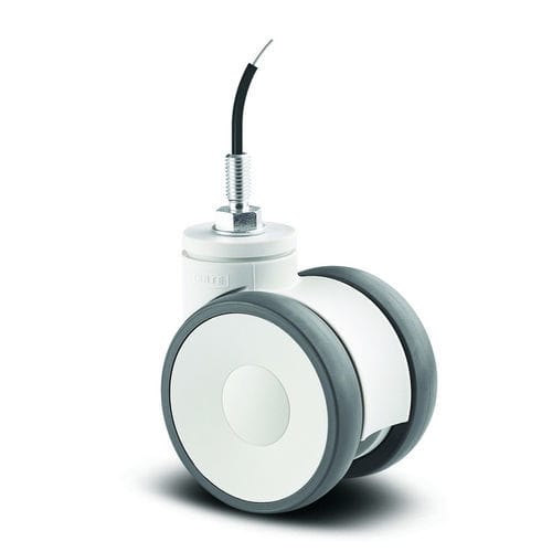Roulette pivotante - 592DUAP075L51-10 RAL7001 - TENTE ® - à platine / en polyamide / en polyuréthane
