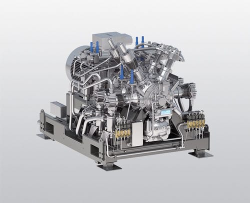 Surpresseur refroidi par eau - GIB series - BAUER KOMPRESSOREN GmbH - à piston / d'azote / de gaz naturel