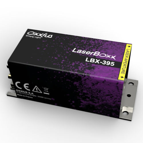 Diode laser continue - LBX-395 - Oxxius - pulsée / à état solide / visible
