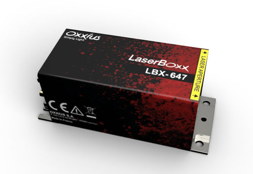 Diode laser continue - LBX-647 - Oxxius - à fibre / visible / pour le marquage