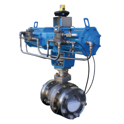 Vanne à boisseau sphérique - PDS series - Pentair Valves & Controls - pour produits chimiques / à bride / à tourillon