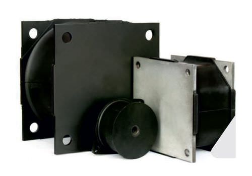 Support antivibratoire carré - FLX01 series - Flexibil SRL rubber-metal solutions - en élastomère / pour machine lourde
