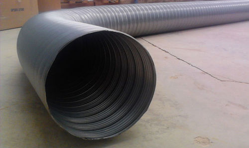 Gaine de ventilation flexible - UAS FUGA SPIROFLEX - UNVEREN Co.Inc. - ronde / en acier galvanisé / pour transport pneumatique