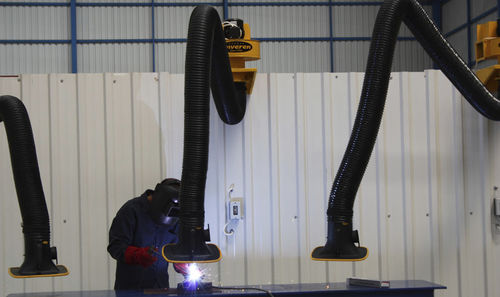 Bras d'aspiration fixe - UNVEREN Co.Inc. - flexible / de fumée de soudage