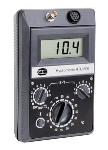 Humidimètre pour le bois - 40 - 200 %, -200 ... +600 °C | Hydromette RTU 600 - GANN Mess- u. Regeltechnik GmbH - pour l'air / pour matériaux de construction / avec thermomètre