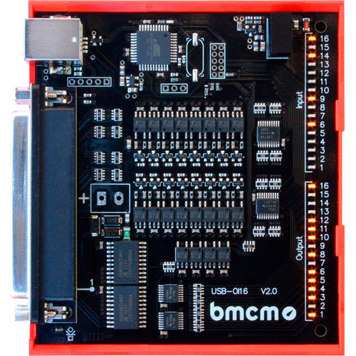 Module d'E/S numérique - USB-OI16 - BMC Messsysteme GmbH - USB / 16 entrées numériques / à montage sur rail DIN