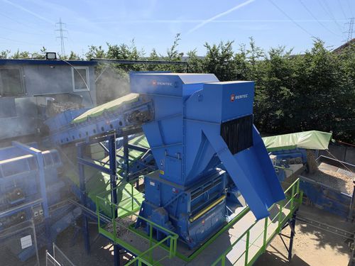 Broyeur déchiqueteur de déchets secondaire - Woodhog - Rentec - pour applications industrielles