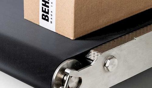 Système de manutention pour convoyeur à rouleaux - BEHA Innovation GmbH - BEHAbelt - pour emballage / pour fardeaux / à usage industriel
