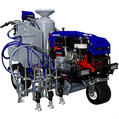 Machine de traçage de ligne hydraulique - PROSTRIPE 400 SP LINEMATIC - VEZOS - automotrice / à conducteur accompagnant