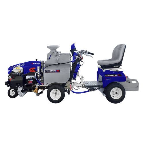 Machine de traçage de ligne hydraulique - PROSTRIPE 400 DC + FLIPDRIVE - VEZOS - automotrice / automatique