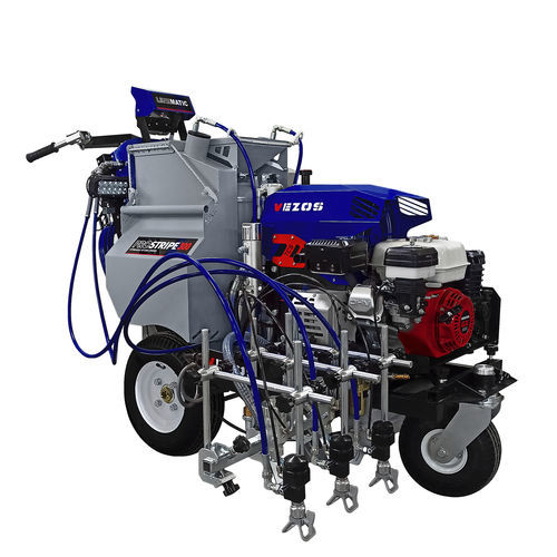Machine de traçage de ligne hydraulique - PROSTRIPE 300 SP LINEMATIC - VEZOS - automotrice / à 2 pistolets / automatique