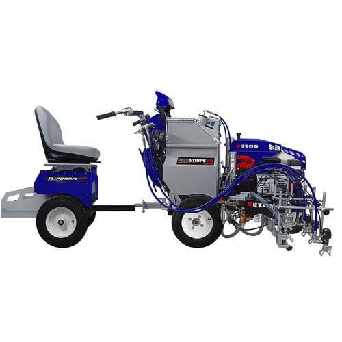 Machine de traçage de ligne pour les routes - PROSTRIPE 300 SP - VEZOS - hydraulique / automotrice / à 2 pistolets