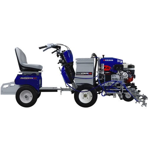 Machine de traçage de ligne hydraulique - PROSTRIPE 300 SP FLIPDRIVE - VEZOS - automotrice / à 2 pistolets