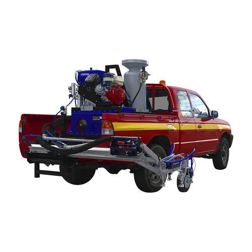 Machine de traçage de ligne pour les routes - ROADMASTER 2.5 - VEZOS - hydraulique / montée sur camion / automatique