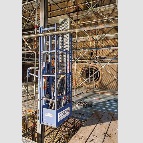 Monte charge à crémaillère - 300 Z Boiler Hoist - GEDA GmbH - pour matériau de construction / à colonne