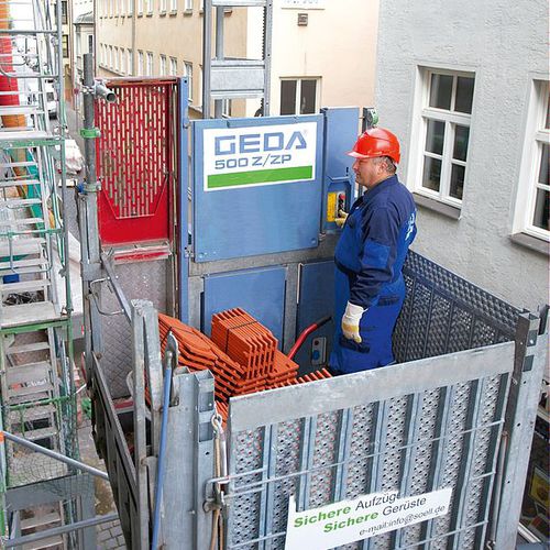 Plateforme sur mât mono-mât - 500 Z/ZP - GEDA GmbH