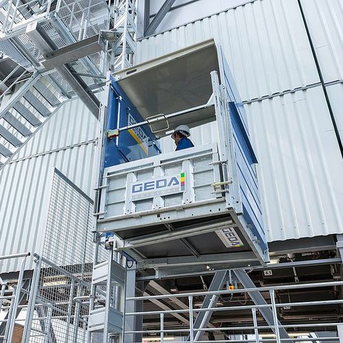 Plateforme sur mât mono-mât - 500 ZP P - GEDA GmbH