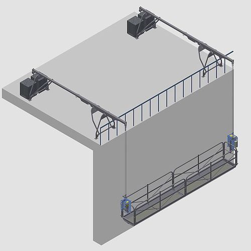 Plateforme de travail - GEDA GmbH - suspendue / pour chantier / électrique