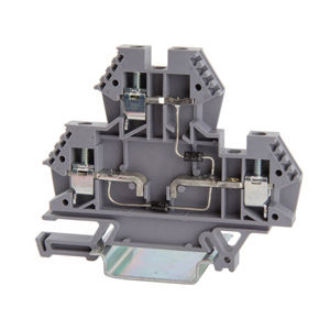 Bloc de jonction sur rail-DIN - 43556 - Morsettitalia - à connexion à vis / en matière plastique / double étage