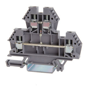 Bloc de jonction sur rail-DIN - 43484 - Morsettitalia - à connexion à vis / en matière plastique / double étage