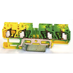 Bloc de jonction sur rail-DIN - 42452  - Morsettitalia - sans vis / à ressort / en matière plastique