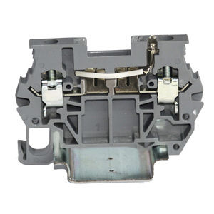 Bloc de jonction sur rail-DIN - 5352101 - Morsettitalia - à connexion à vis / gris / avec LED
