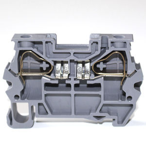 Bloc de jonction sur rail-DIN - 5256100 - Morsettitalia - à ressort / gris