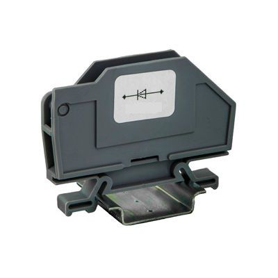 Bloc de jonction sur rail-DIN - 43470-H - Morsettitalia - à connexion à vis / en matière plastique / à diode