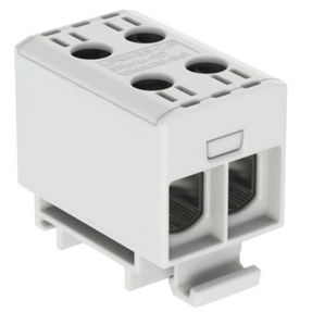Bloc de jonction pour jeu de barres - 607050 series - Morsettitalia - à connexion à vis / de traversée / gris