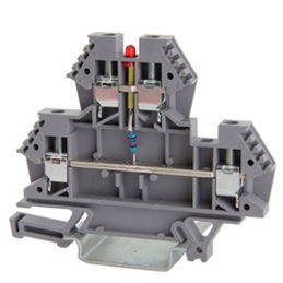 Bloc de jonction sur rail-DIN - 43549 - Morsettitalia - à connexion à vis / avec LED
